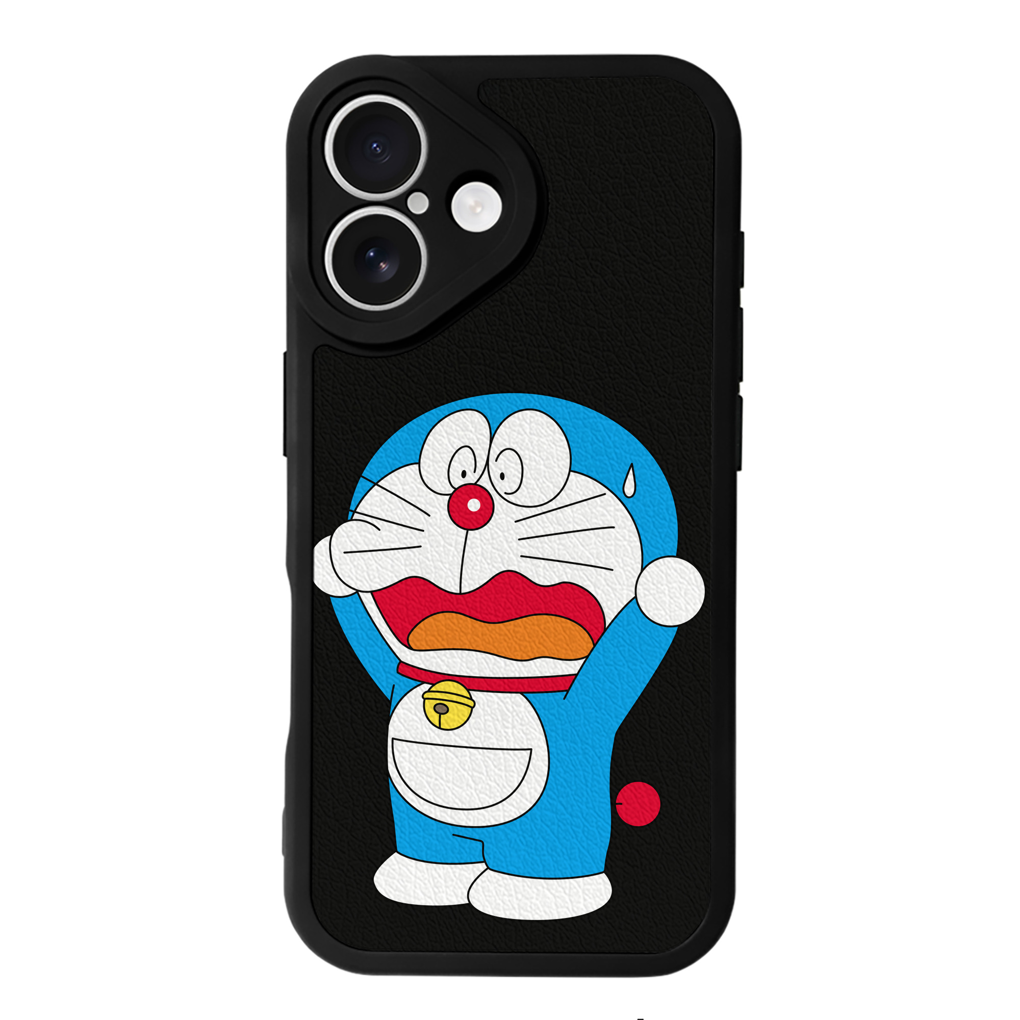 （画像用） ドラえもん Doraemon 【iPhone 16シリーズ対応】シリコンスマホケース（レザー調） 材質：シリコン